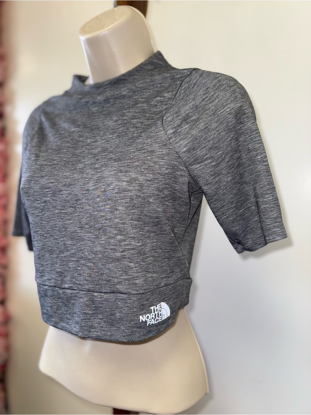 North Face (Small) Grey Crop Top